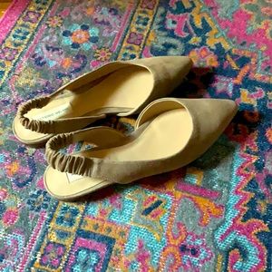 Antonio Melani Suede Slingback Flat
